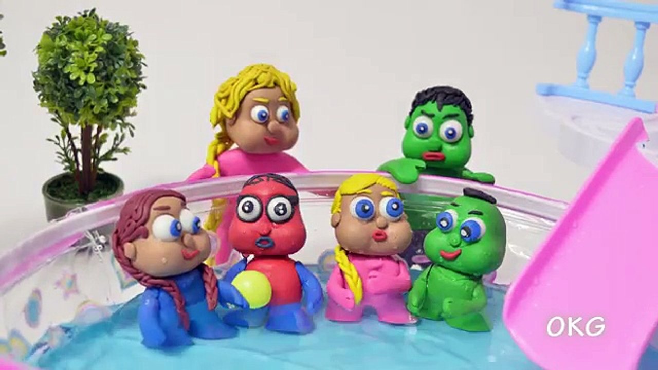 Baby Video Cartoons - Red Baby Compilation Part 1 - Baby Play Doh Animations