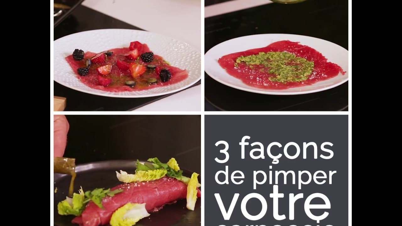3 idées de carpaccio d'été - 750g