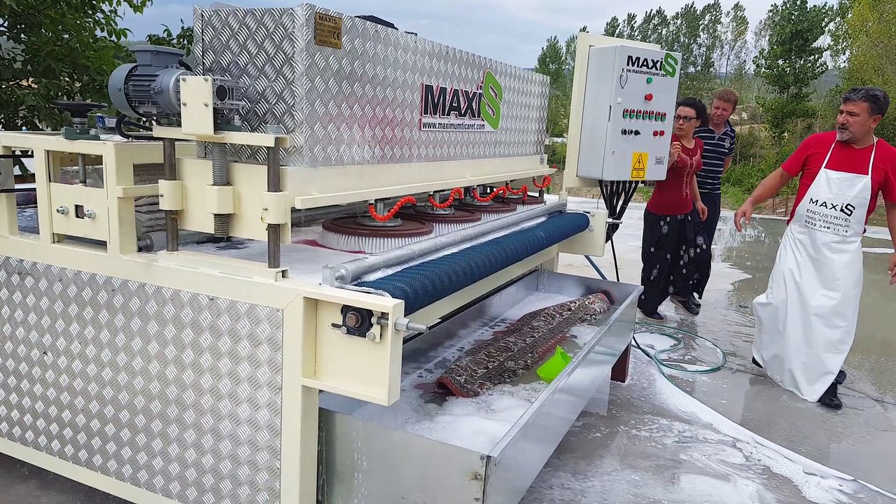 otomatik halı yıkama makinası,halı sıkma makinası maxis