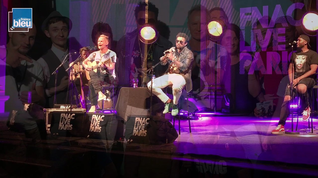 Sting & Shaggy à la rencontre des auditeurs de France Bleu