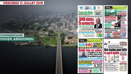 Le Titrologue du 11 Juillet 2018/ Nouveau gouvernement connu: Bédié très en colère