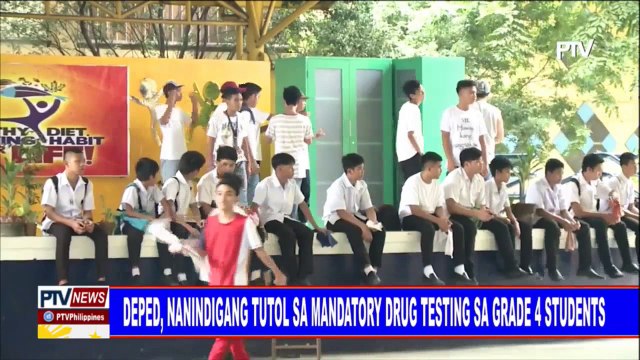 DepEd, nanindigang tutol sa mandatory drug testing sa Grade 4 students