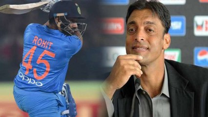 ரோகித்தை பாராட்டிய அக்தருக்கு பாக்..ரசிகர்கள் எதிர்ப்பு..வீடியோ