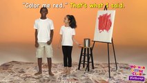 Super Messy Paint Video | Color Me Red | Mother Goose Club Playhouse Kids Video