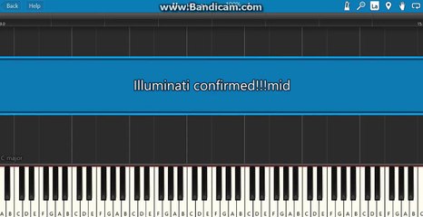 Illuminati confirmed (piano tutorial)