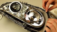 Alfa Romeo 147 Bi Xenon projector Mini H1 retrofit installation process