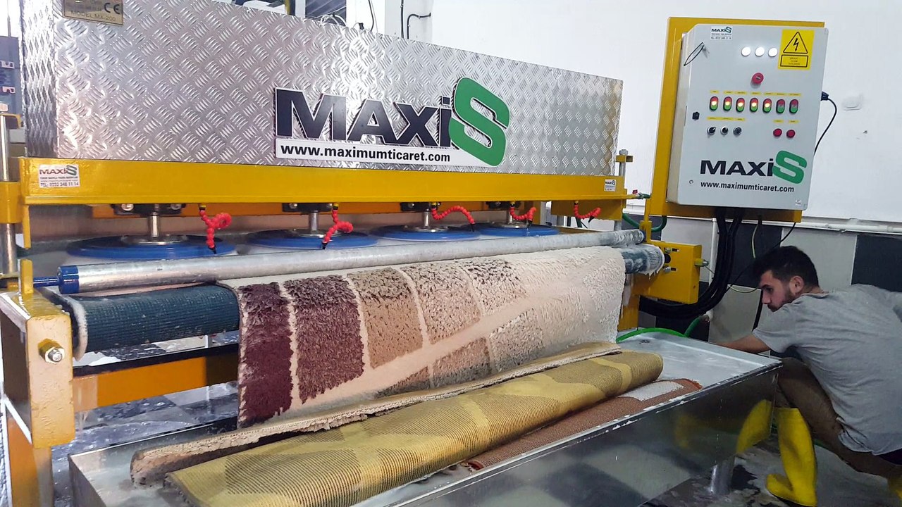 otomatik halı yıkama makinası,halı sıkma makinası maxis