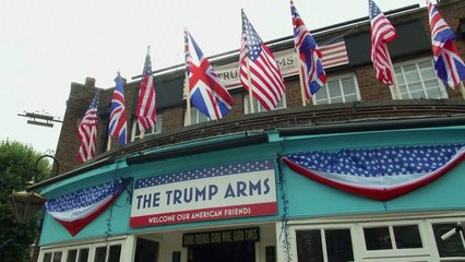 Pub renamed 'Trump Arms' to celebrate President's UK visit