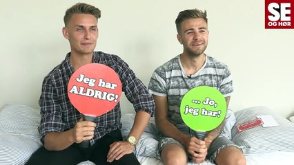 Boris Laursen og Rasmus leger "Jeg har aldrig..."