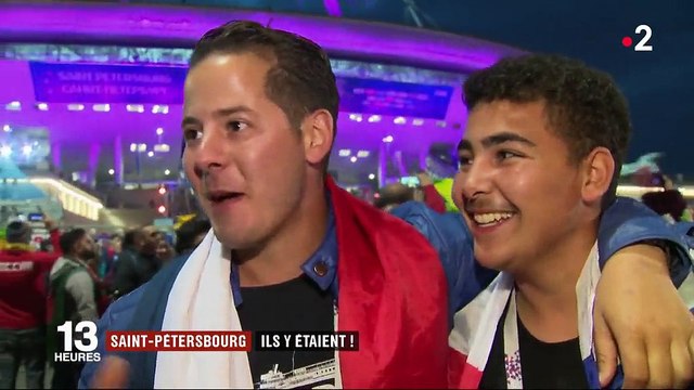 Coupe du monde 2018 : la joie des Français à Saint-Pétersbourg