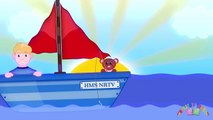 BIG BLUE BOAT | Nursery Rhymes TV. Toddler Kindergarten Preschool Baby Songs.