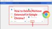 How to Delete/Remove Extensions in Google Chrome Web Browser-2018?