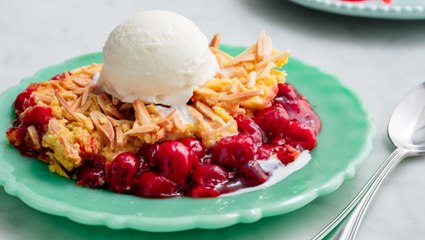 The Easiest Cherry Dump Cake You'll Ever Make