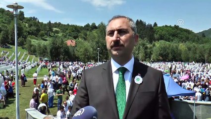 Srebrenitsa Soykırımı'nın 23. yılı - Adalet Bakanı Gül - POTOÇARİ