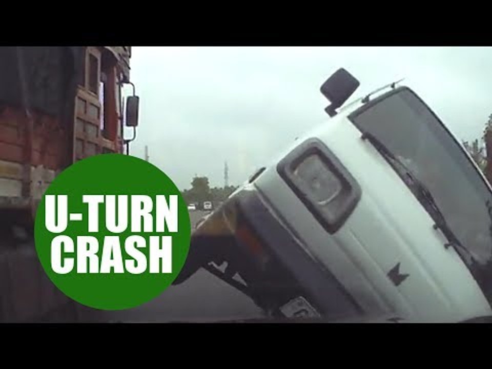 Video captures remarkable escape as van spins 180 degrees on motorway
