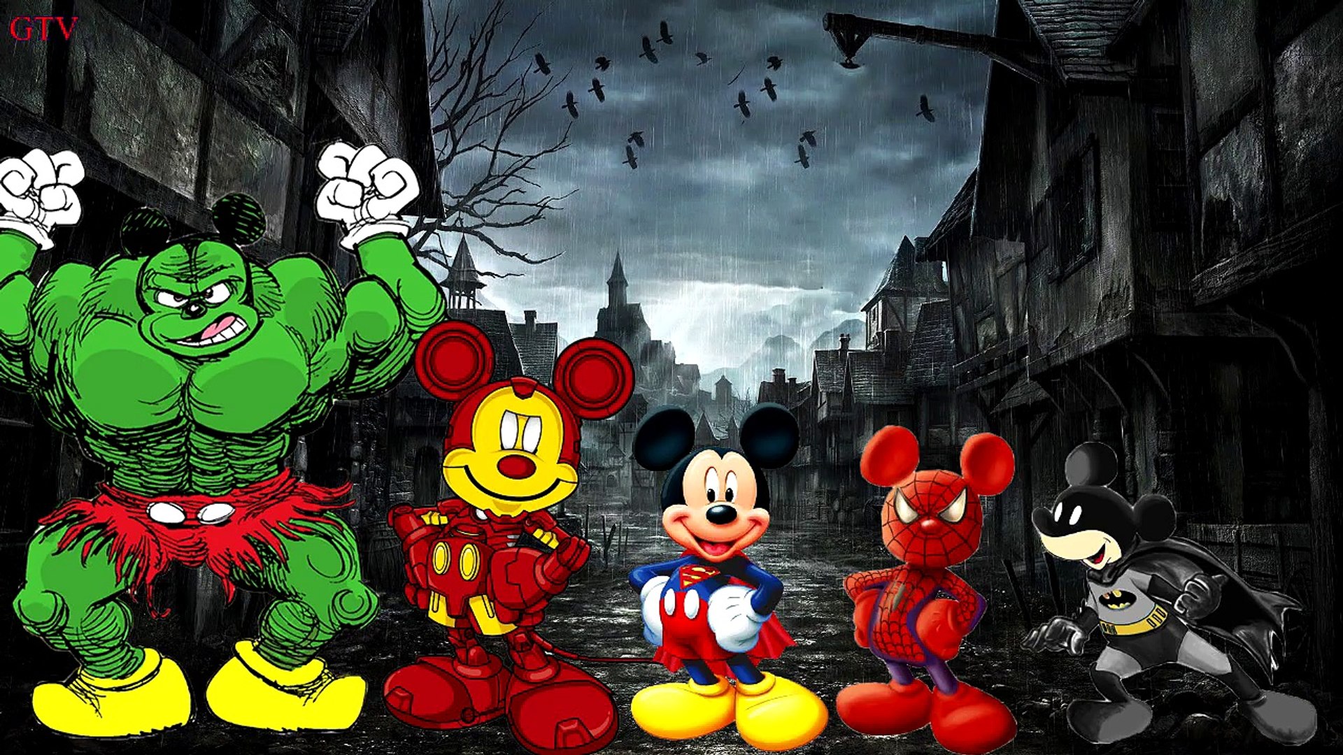Ironman Mickey Mouse Spiderman and Superman Finger Family Song! - video  Dailymotion
