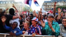 Equipe de France : France-Belgique sur le parvis de l'Hôtel de Ville de Paris, reportage I FFF 2018