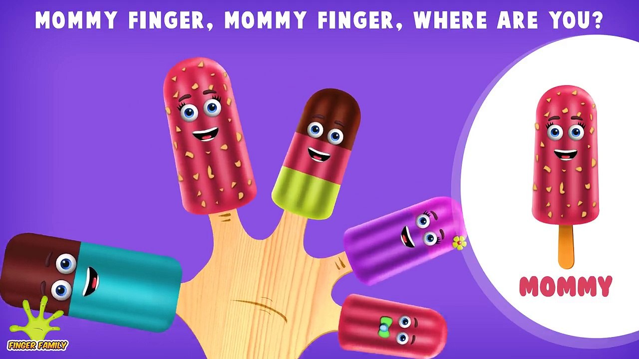 The Finger Family Ice cream Family Nursery Rhyme | Ice cream Finger Family Songs