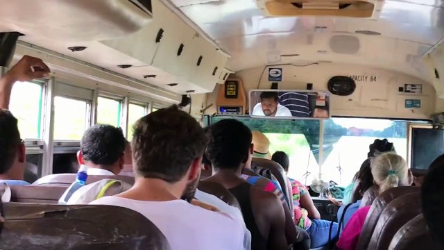 Chicken Bus from Belize City to San Ignacio in Belize