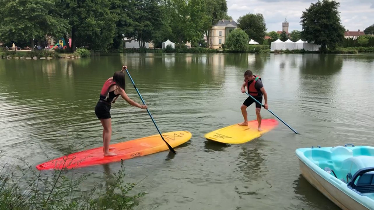 Le paddle prend ses quartiers au plan d’eau