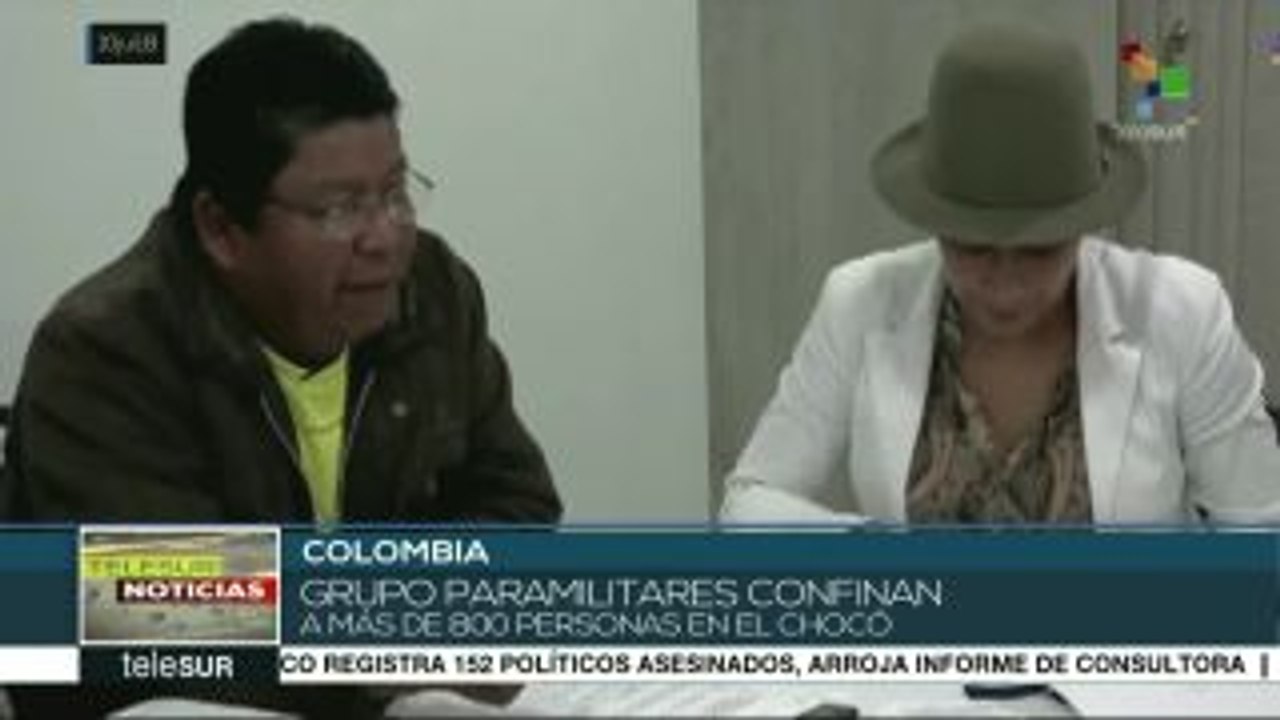 Colombia: denuncian confinamiento de 121 familias por paramilitares