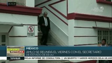 México: AMLO se reunirá el viernes con secretario de Estado de EE.UU.