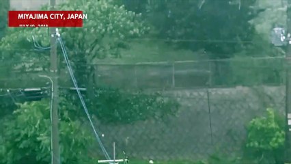 Typhoon Maria Hits Japan