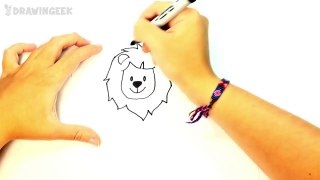 How to draw a Lion for kids | Lion Drawing Lesson Step by Step