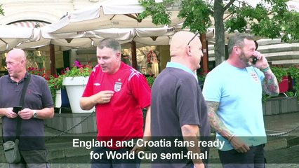 England, Croatia fans ready for World Cup semi-final