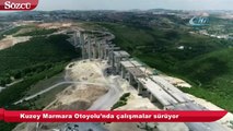 Kuzey Marmara Otoyolu'nda çalışmalar sürüyor