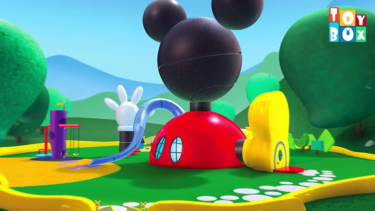 Five Little Mickey Mouse and Friends Jumping on the Bed