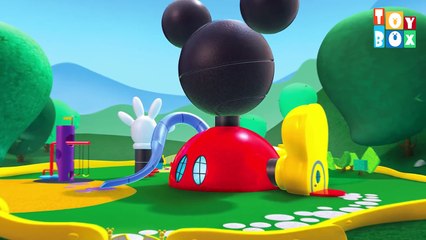 Five Little Mickey Mouse and Friends Jumping on the Bed