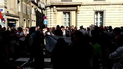 Dijon : un rassemblement de soutien aux expulsés du squat de la rue des Ateliers