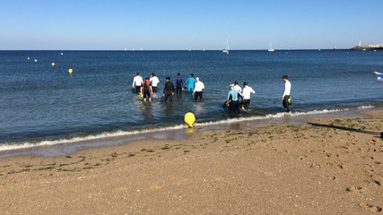 Entraînement collectif des sauveteurs en mer