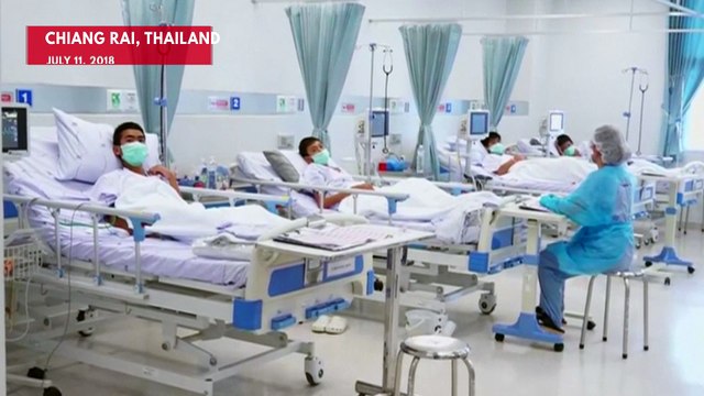 Thai Cave Boys Shown Making Peace Signs In Hospital In First Video Since Their Rescue