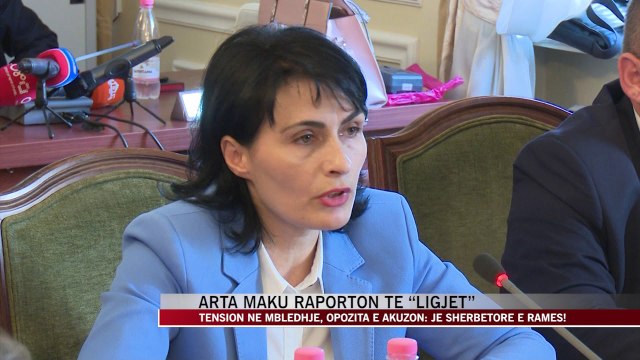 Tension në mbledhje, opozita akuzon Arta Markun: Je shërbëtore e Ramës! - News, Lajme - Vizion Plus