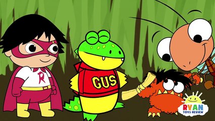 Ryan Shrinks in Bugs World| Cartoon Animation for Children!