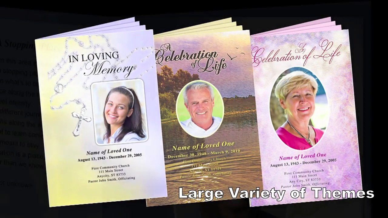 Desirable Funeral Programs avail at Funeral Program Site