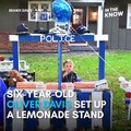 This 6-year-old held a lemonade stand for police, and around 100 officers showed up 