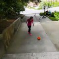 She just took trick shots to a new level...via: Indi Cowie Soccer Freestyler