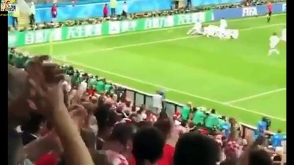 England vs Croatia 1-2 - All Goals & Highlights - World Cup 2018 HD From stands
