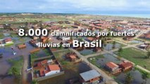 8.000 damnificados por fuertes lluvias en Brasil