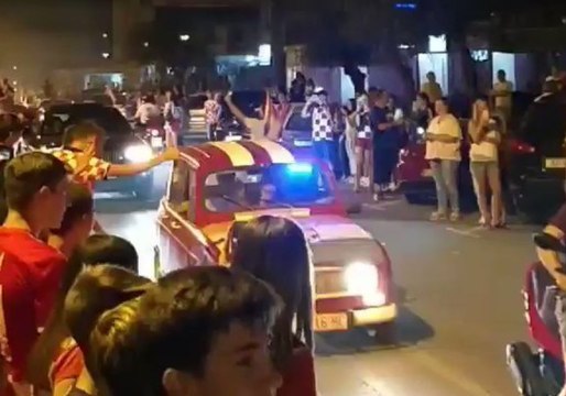 Celebrations Break Out in Croatia Streets After England Victory Advances Team to Final