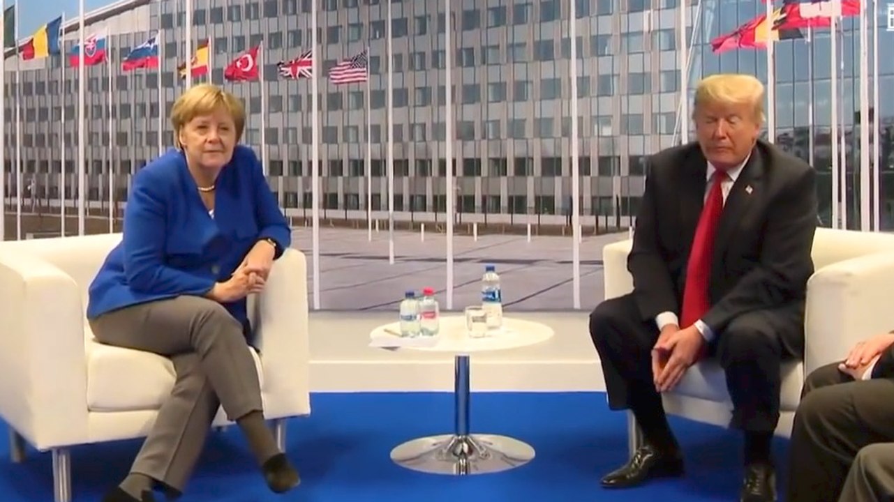 High Tensions Between Trump And Merkel At NATO Summit