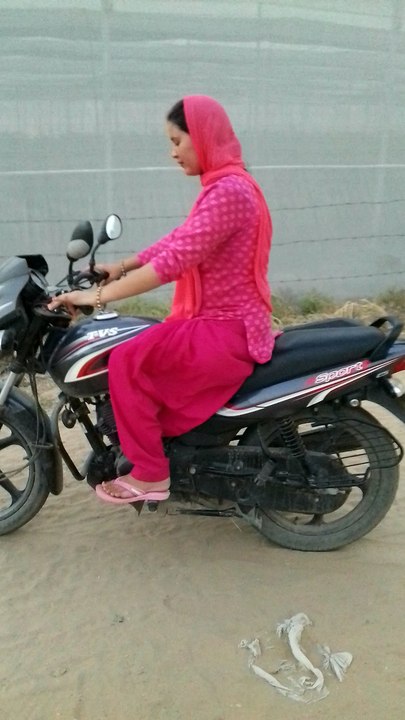 Ride on a bike
