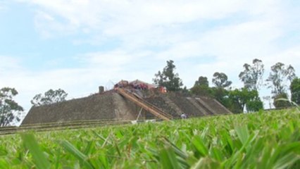 Templo prehispánico oculto en el centro de México fue revelado por un terremoto.-