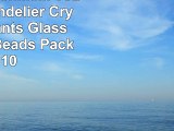 PendantsWenmeili Teardrop Chandelier Crystal Pendants Glass Pendants Beads Pack of 10