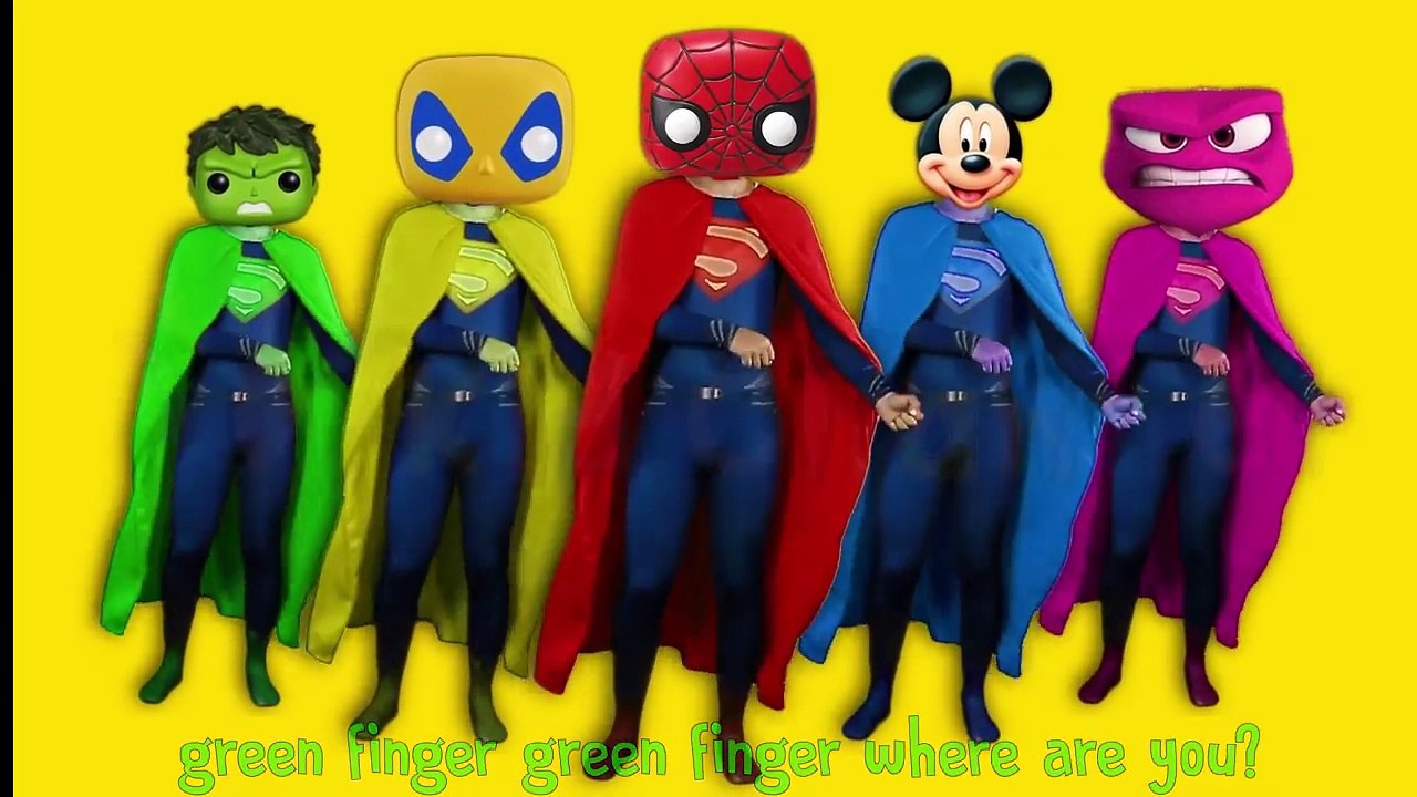 Finger Family Colours Learn Dance Kids Songs | Pou - Paw Patrol - Frozen Vs Super Heroes