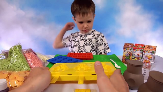 Лего фигурки и блоки из шоколада Макс делает конфеты Мистер Макс & Мисс Катя (новый выпуск 04.11.2016)