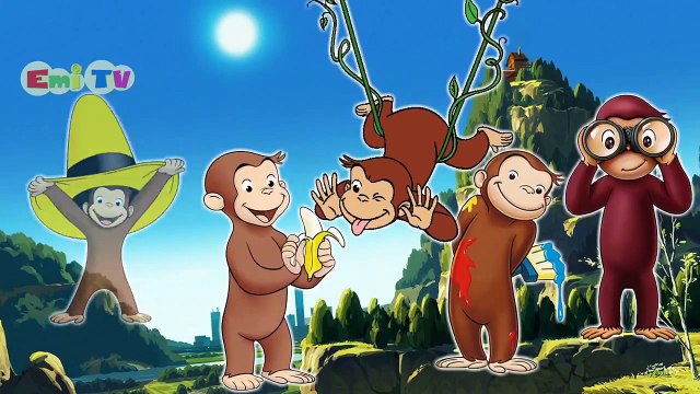 Curious George 2 Finger Family Nursery Rhymes Lyrics